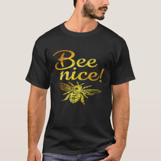 Bee Nice  Yellow Beekeeper T-shirt