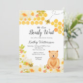 Bee Nous pouvons attendre baby shower Invitation (Debout devant)