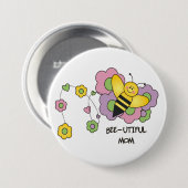 Bee-oerige mama Button (Voorkant /achterkant)
