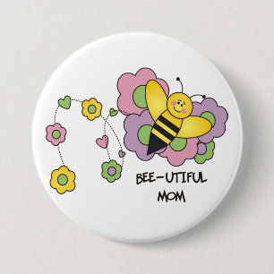 Bee-oerige mama Button