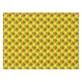 Bee on Sunflower Flower Pattern Design Yellow  Tafelkleed (Voorkant (Horizontaal))