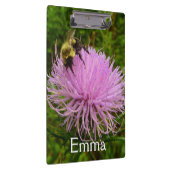 Bee on Thistle Flower Natuur Klembord (Rechts)