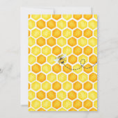 Bee One Honey Bee Girl 1st Birthday Invitation (Dos)