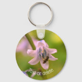 Bee op blauwbaars, speciaal gepersonaliseerd sleutelhanger (Achterkant)