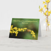 Bee op Blossom Scripture Kaart Psalm 119:162 (Gele Bloem)