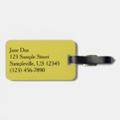 Bee op Daisy Alaskan Summer Natuur Foto Bagagelabel (Achterkant horizontaal)