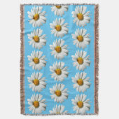 Bee op Daisy Alaskan Summer Natuur Foto Deken (Voorkant Verticaal)