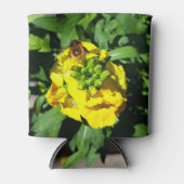 Bee op gele bloemen blikjeskoeler (Voorkant)
