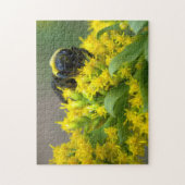 Bee op gele bloesems Puzzle Legpuzzel (Verticaal)