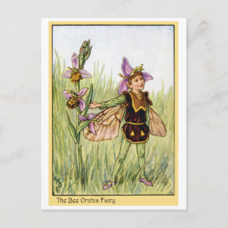 Bee Orchis Fairy Briefkaart