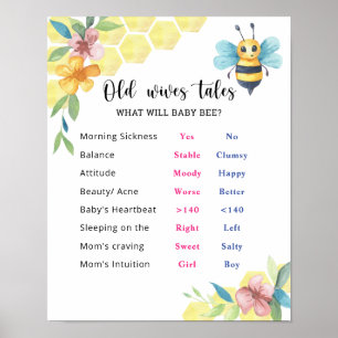 Bee Oude vrouwen Schoolschoudervrouwen Poster