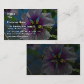 Bee paarse bloemen visitekaartje (Voorkant / Achterkant)