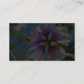 Bee paarse bloemen visitekaartje (Achterkant)