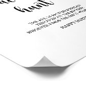 Bee - pacifier jachtwedstrijd baby shower poster (Hoek)