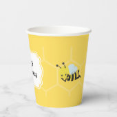 Bee Party gepersonaliseerd Papieren Bekers (Achterkant)