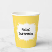 Bee Party gepersonaliseerd Papieren Bekers (Links)