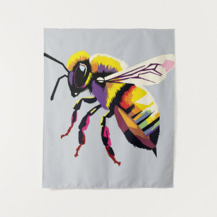 Bee pop kunst wandkleed