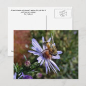 Bee Poscard Briefkaart (Voorkant / Achterkant)