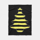 Bee Print Kerstboom Pajama Xmas Dierenvriend Fleece Deken (Voorkant)