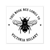 Bee Pun Boek Stamp Zelfinktende Stempel (Design)