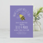 Bee Purple Black Genre Reveillez Invitation (Debout devant)
