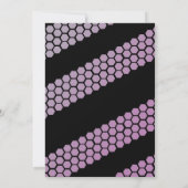 Bee Purple Black Genre Reveillez Invitation (Dos)