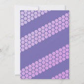 Bee Purple Yellow Genre Reveillez Invitation (Dos)