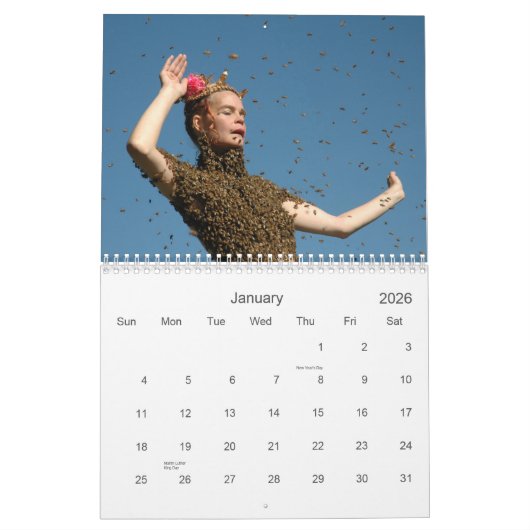 BEE QUEEN ・ 2012 ・ CALENDAR KALENDER (Jan 2026)