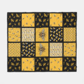 Bee Quilt Twee Fleece Deken (Voorkant (Horizontaal))