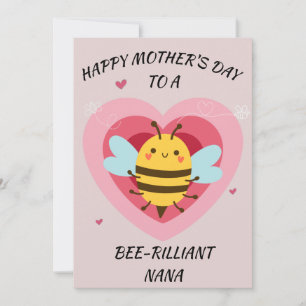 Bee-rilliant-nana Feestdagenkaart