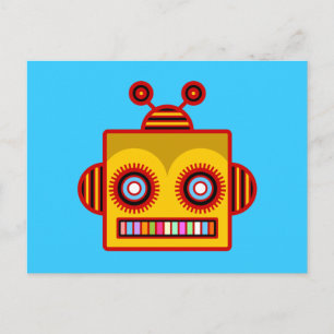 Bee Robot Fun Briefkaart