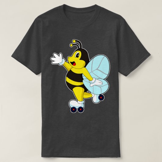 Bee Roller schaatsen Inline skating T-shirt (Design voorkant)