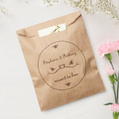 Bee Rustic Bee Wedding Bedankzakje (Gezegeld)