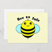 Bee Safe 1 Briefkaart (Voorkant / Achterkant)