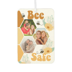 Bee Safe 3 Foto Honeycomb Collage Luchtverfrisser