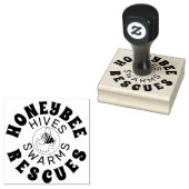 BEE SECOURT personnalisée 2 logo image tampon (Tamponné)