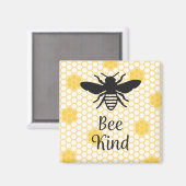 Bee Sind Square Magnet 2in Magneet (Voorkant / Achterkant)