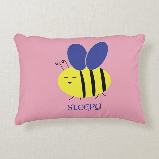Bee Sleepy Accent Kussen (Voorkant)