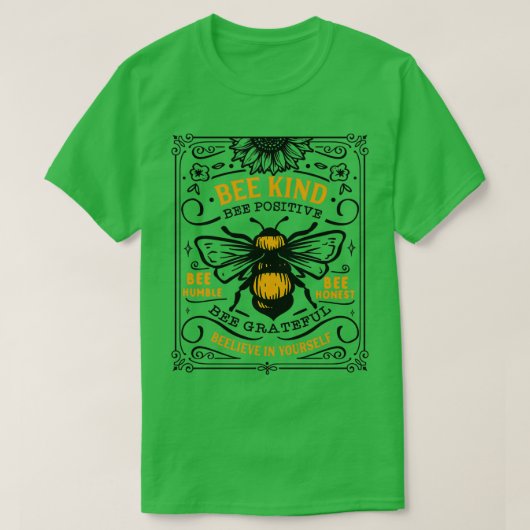 BEE SOORT BEE POSITIEF T-SHIRT (Design voorkant)