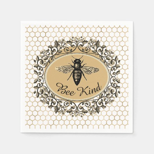 Bee soort honingraat servet (Voorkant)