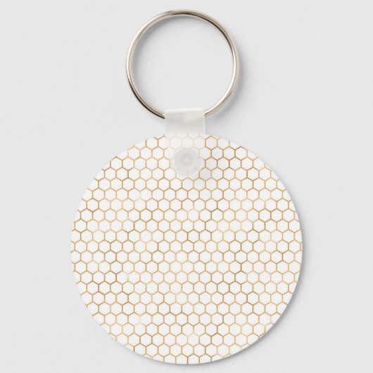 Bee soort honingraat sleutelhanger (Achterkant)