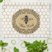 Bee soort honingraat theedoek (Gevouwen)