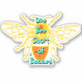 Bee Sticker Custom Cut (Voorkant)