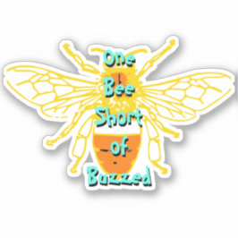 Bee Sticker Custom Cut