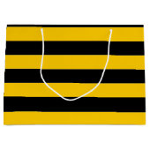 Bee Stripe Design Large Cadeautasje (Voorkant)