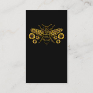 Bee Sunflower Beekeeping Honey Bees Lover Visitekaartje