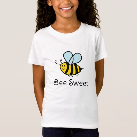 Bee Sweet mignon t-shirt de dessin animé pour fill (Devant)