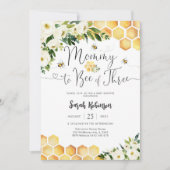 Bee Theme Baby Shower Invitation (Devant)