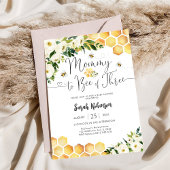 Bee Theme Baby Shower Invitation