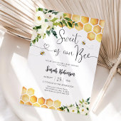 Bee Theme Baby Shower Invitation
